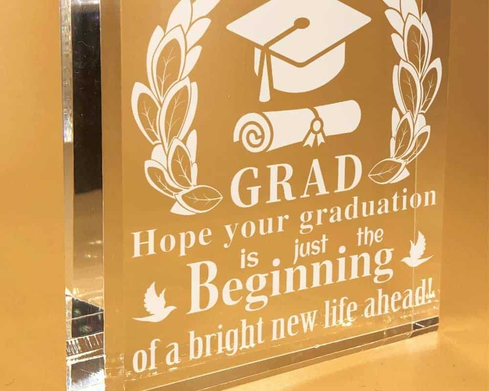 Graduation Message Paperweight