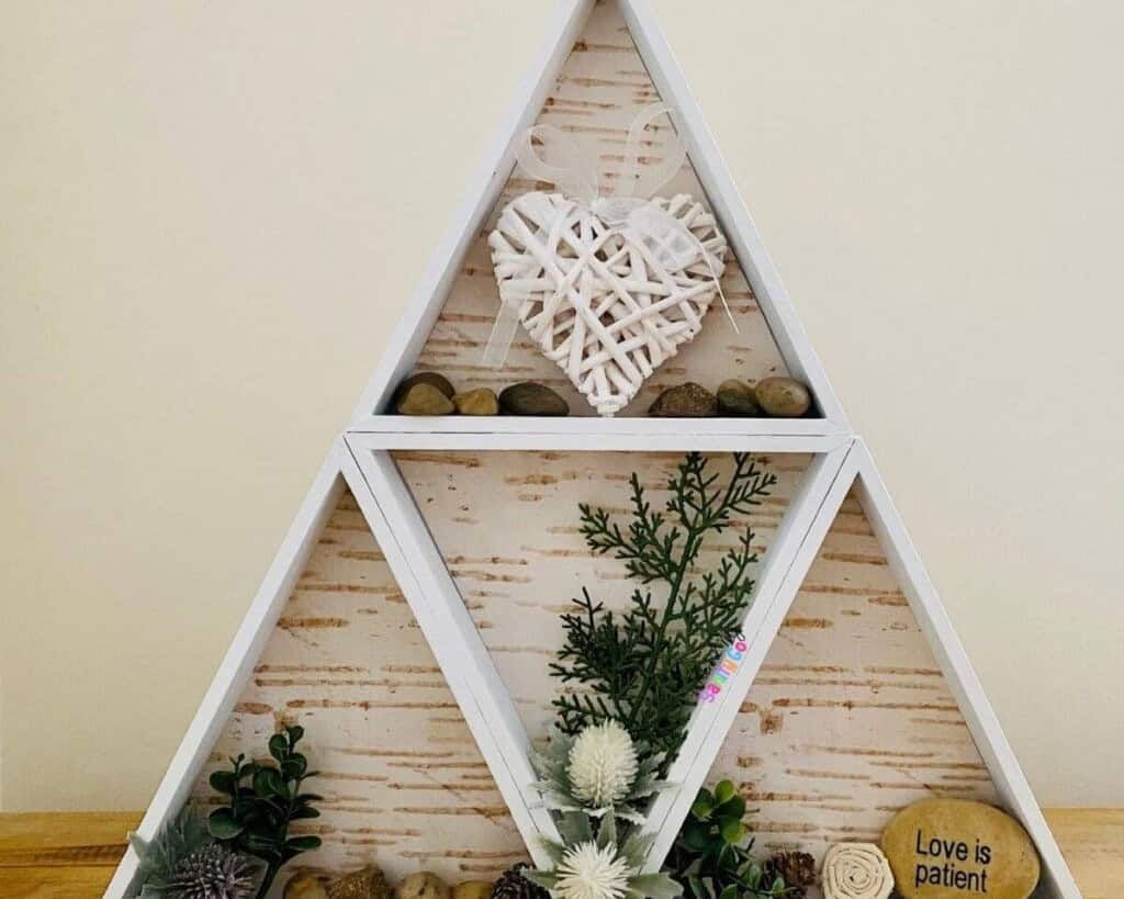 Triangle Wooden Shelf