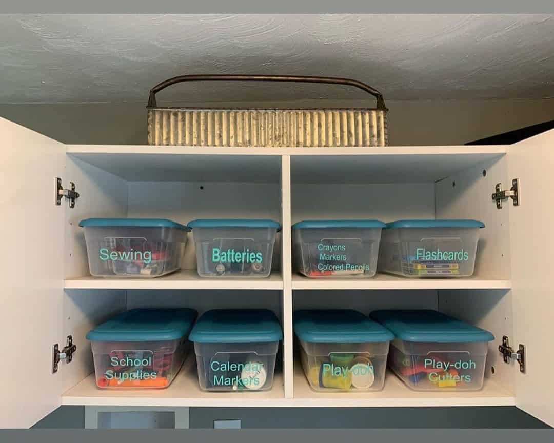 Organize Items with Plastic Containers and Labels