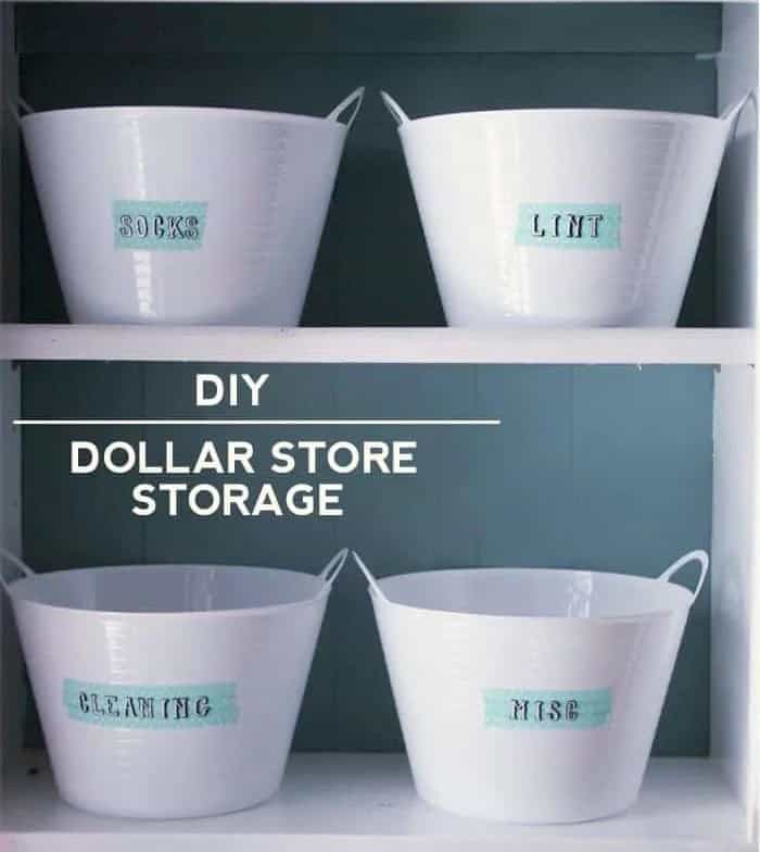 Dollar Tree Storage Bins DIY