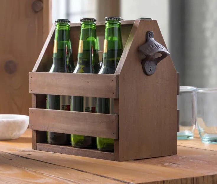 Wooden Beer Caddy