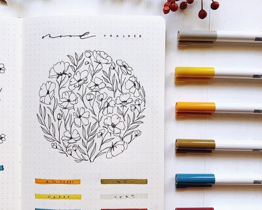 Floral Bunch Mood Tracker