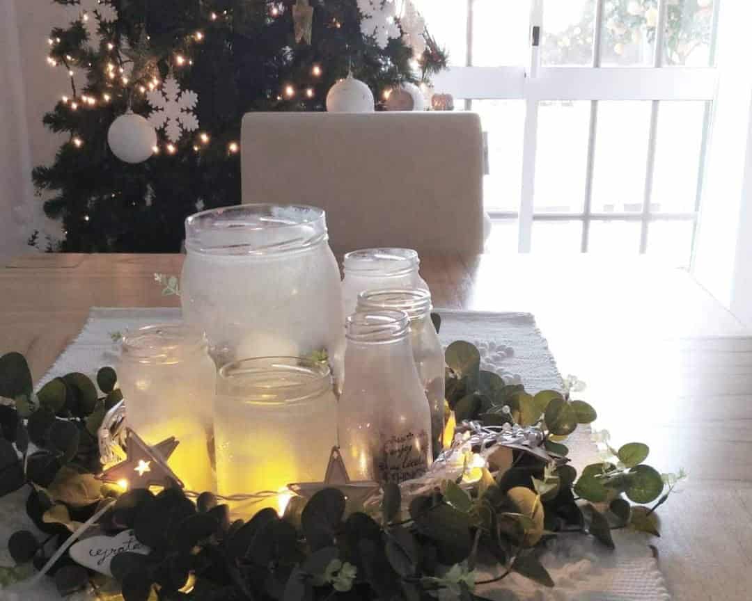 Mason Jar Candle Holder Display