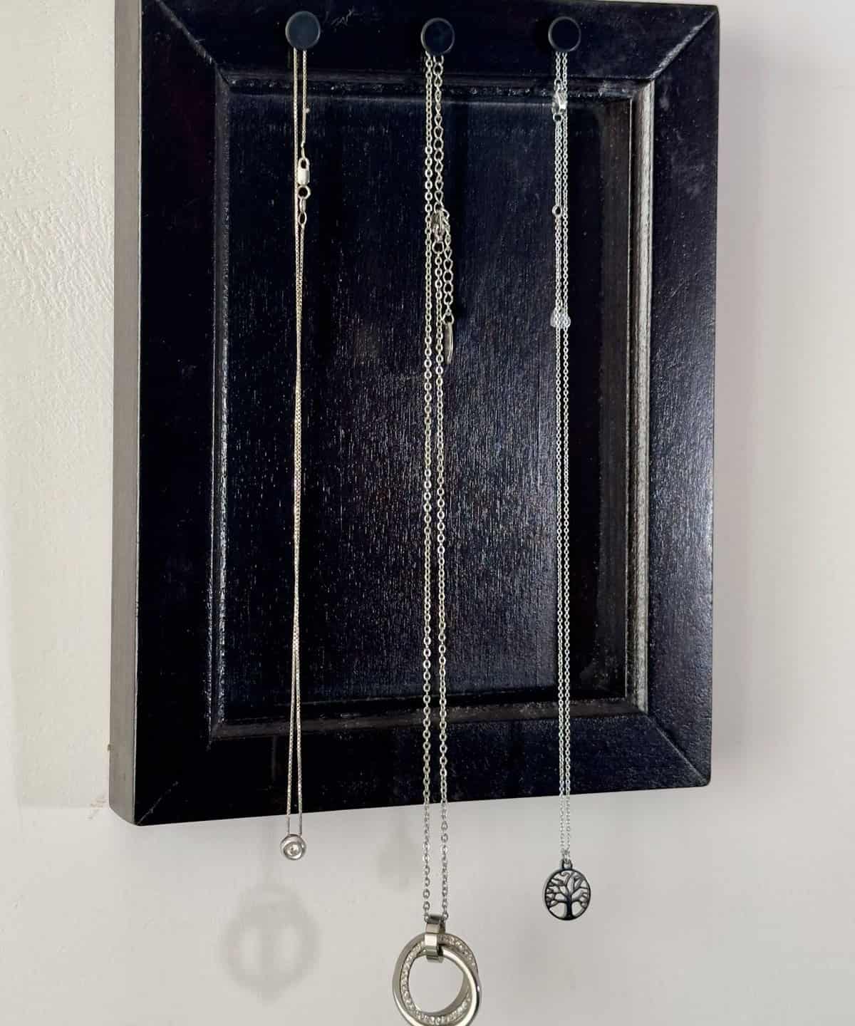 Organize Necklaces With A Frame