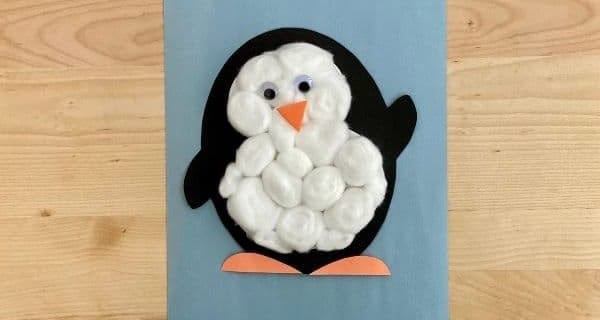 Cotton Ball Penguin