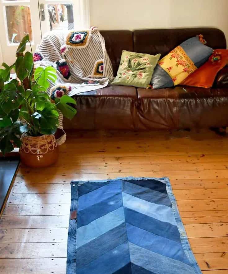 Denim Chevron Rug