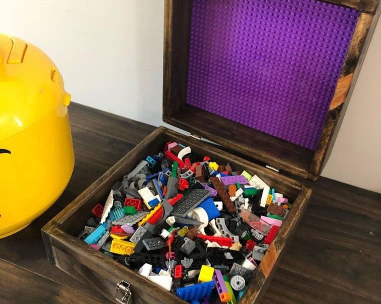 Magical Wooden Lego Travel Case