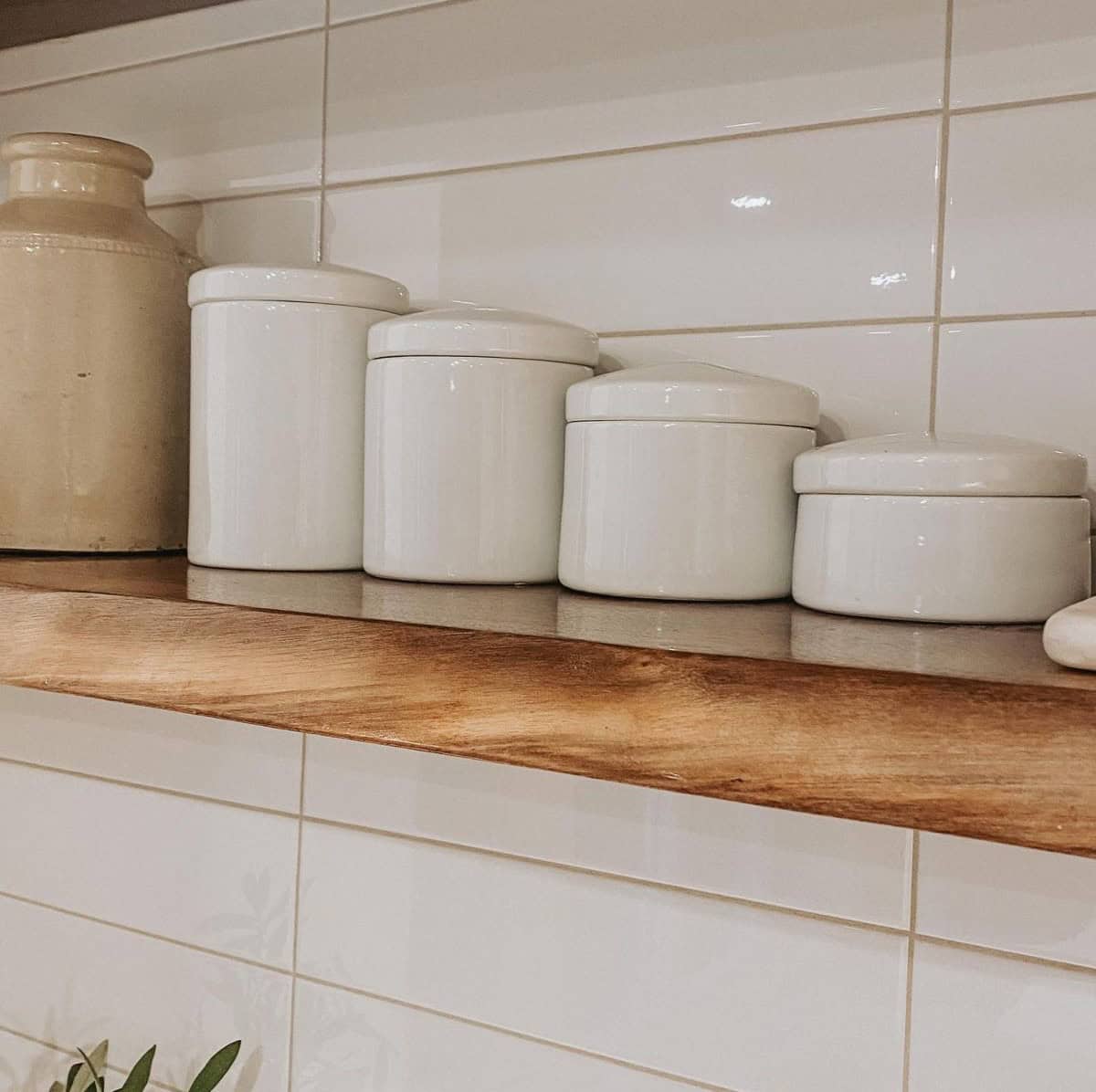 Open Shelf for Canisters