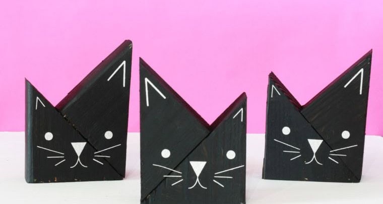 DIY Scrap Wooden Cats