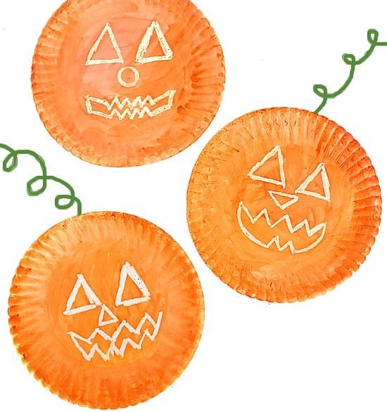 Paper Plate Jack-O-Lantern