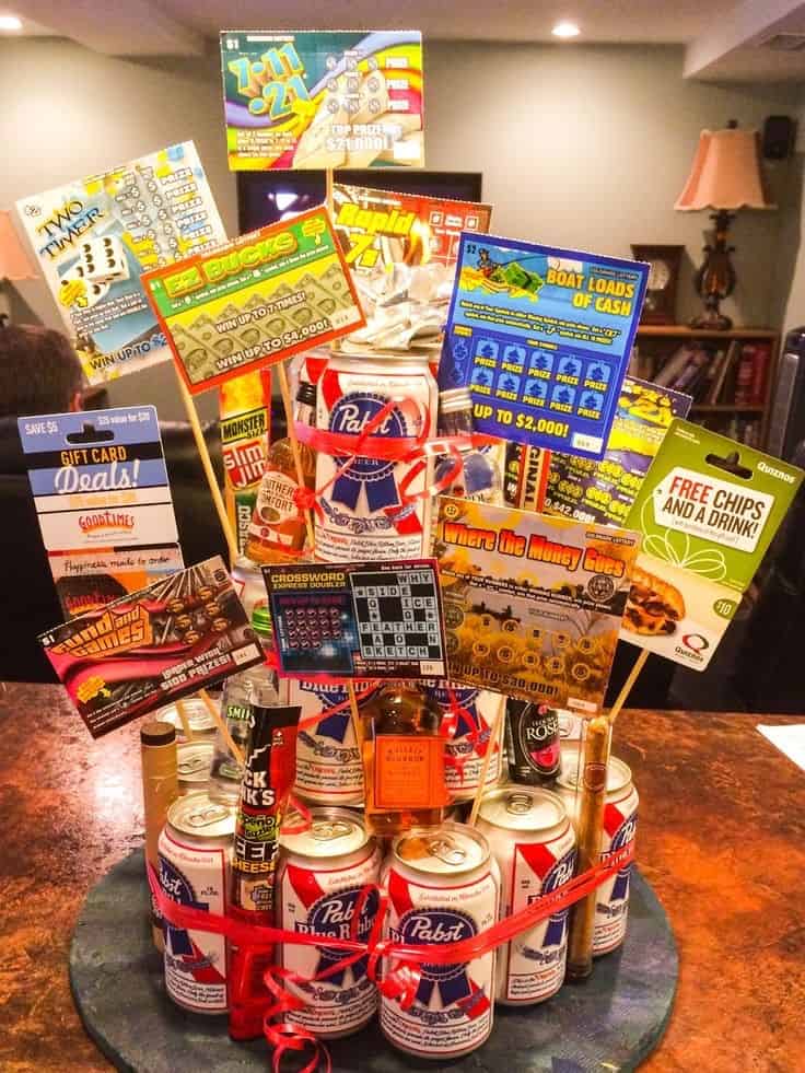 BEER/LOTTERY CAKE