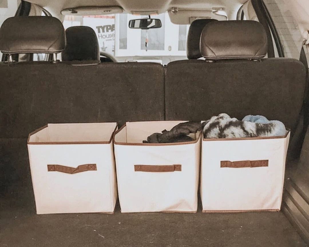 Use Fabric Storage Boxes to Organize Your Car