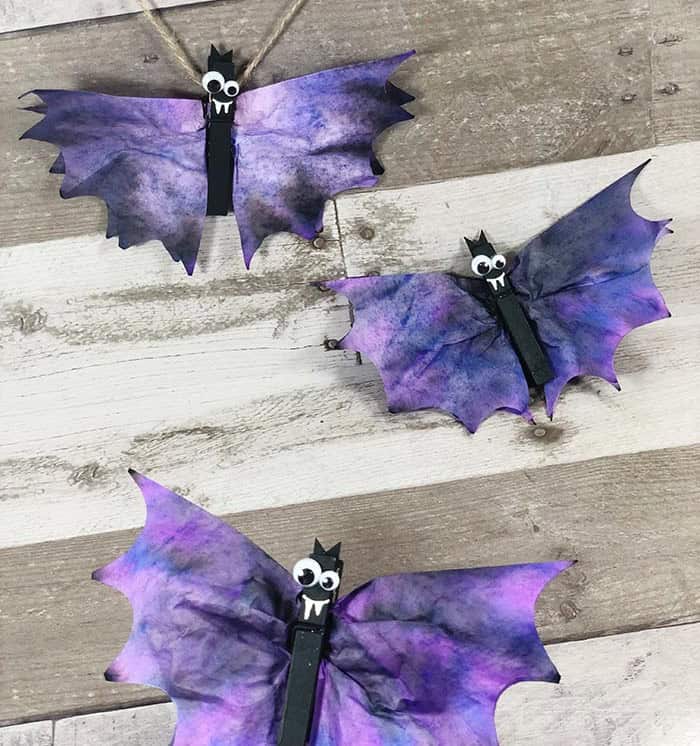 DIY Bats Using Coffee Filters