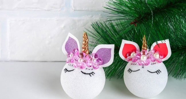 DIY Unicorn Christmas Ornament