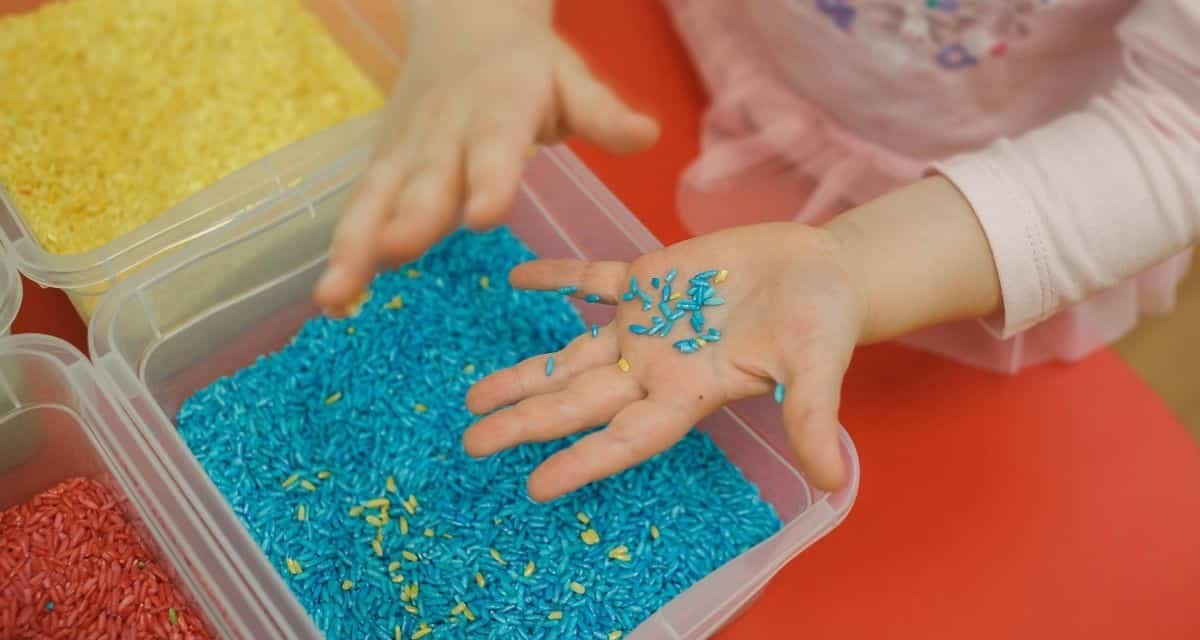 Sand and Water Sensory Bin