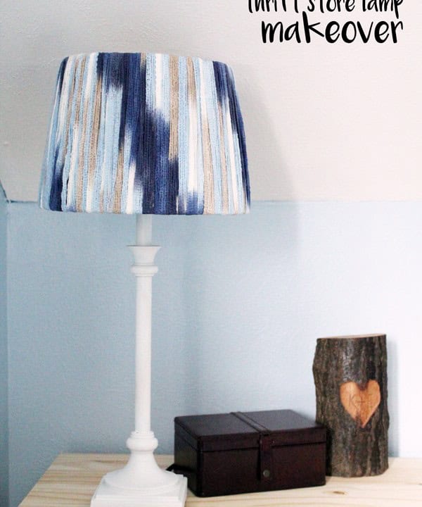 Thrift Store Lamp makeover