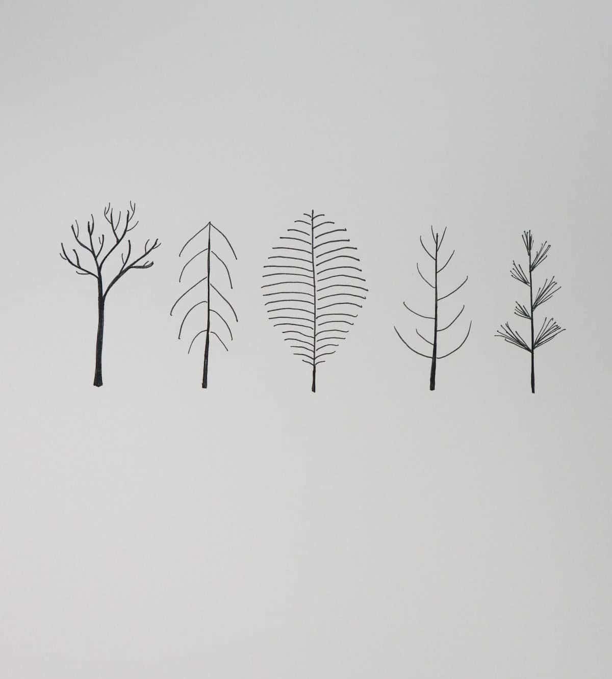 Wintry Tree Line