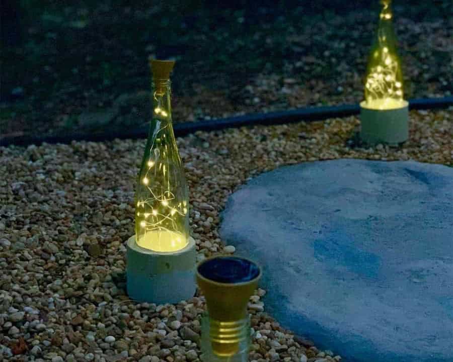 DIY Wine Bottle Light Soars