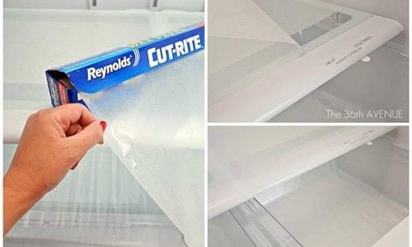 Use Plastic Wrap to Keep Your Fridge Clean