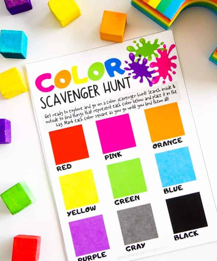 Colour Scavenger Hunt