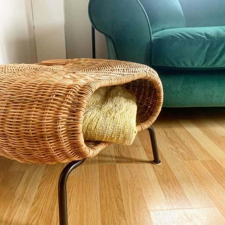 Hollow Wicker Coffee Table