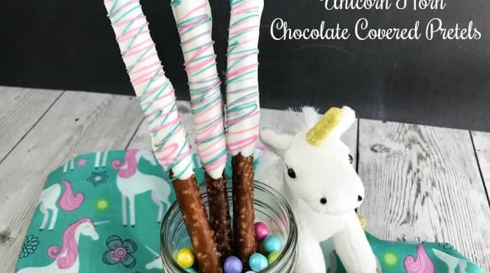 Unicorn Horn Chocolate Covered Pretzels