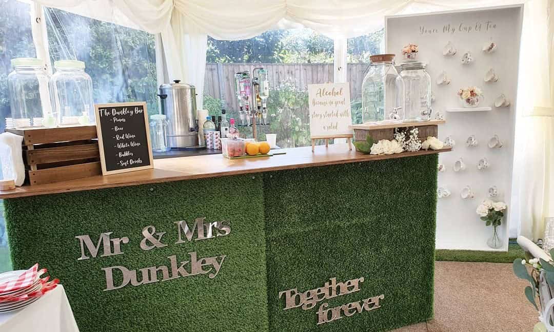 DIY Wedding Bar