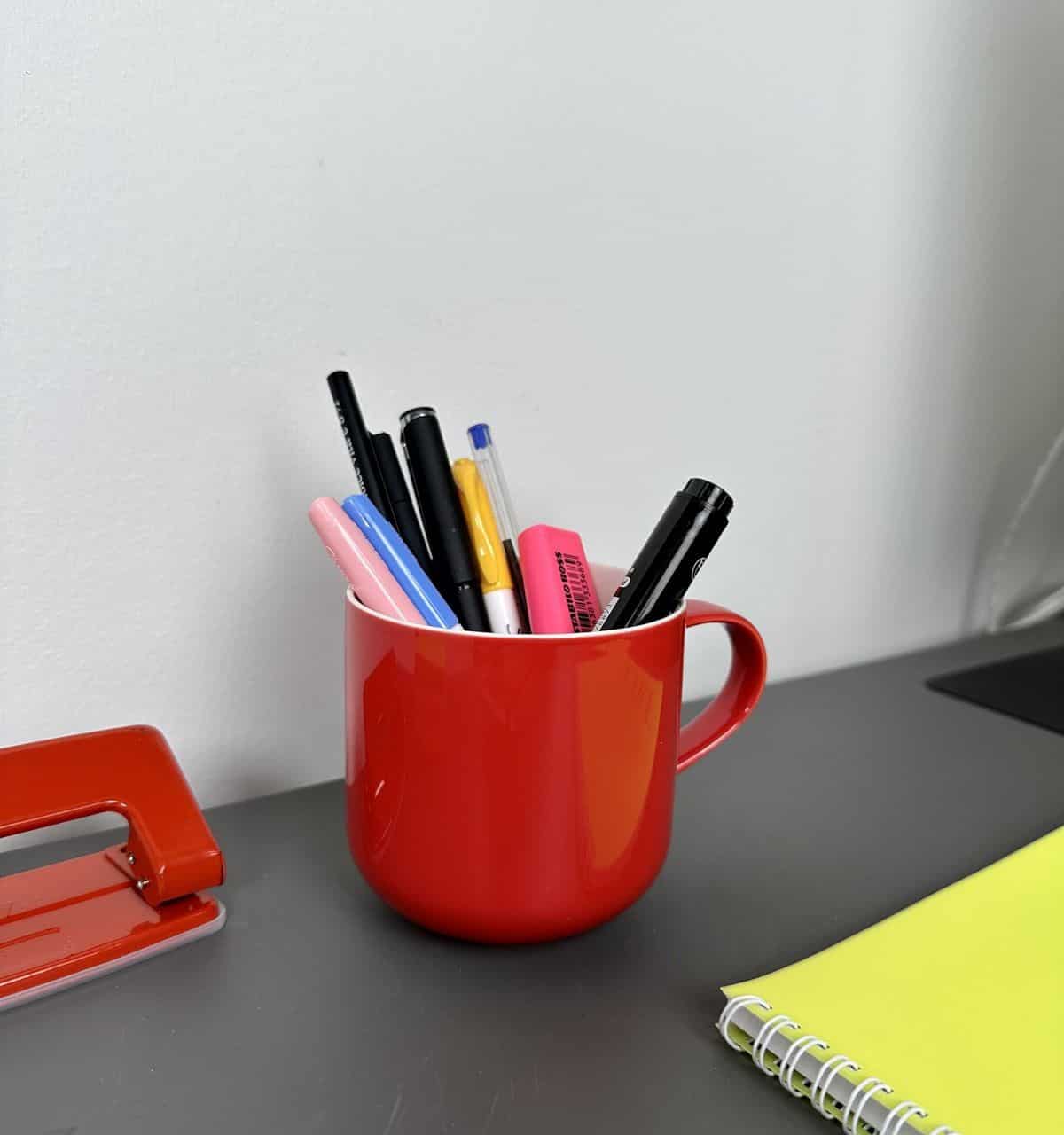 Use a Mug as a Pen Holder