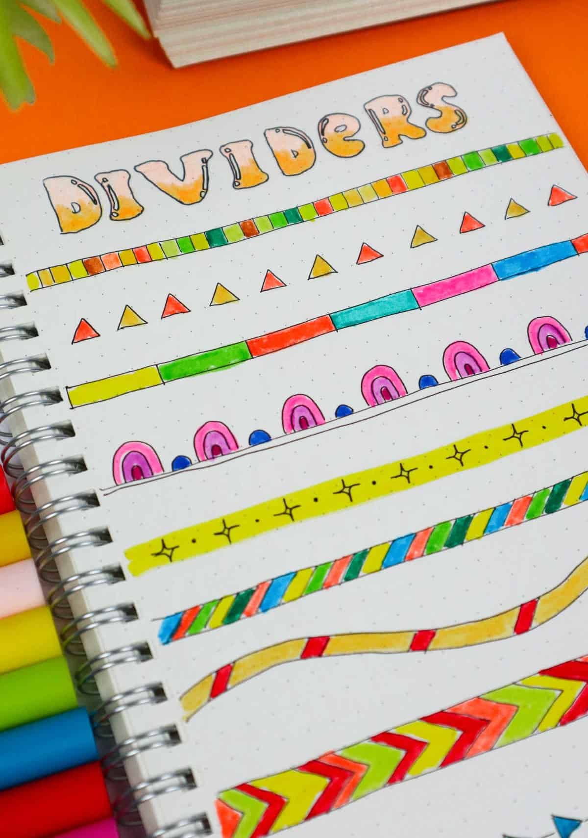 17 Bullet Journal Divider Ideas