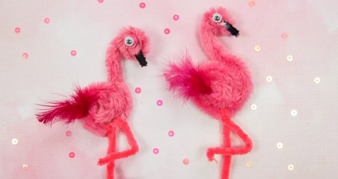 Pipe Cleaner Flamingo Craft