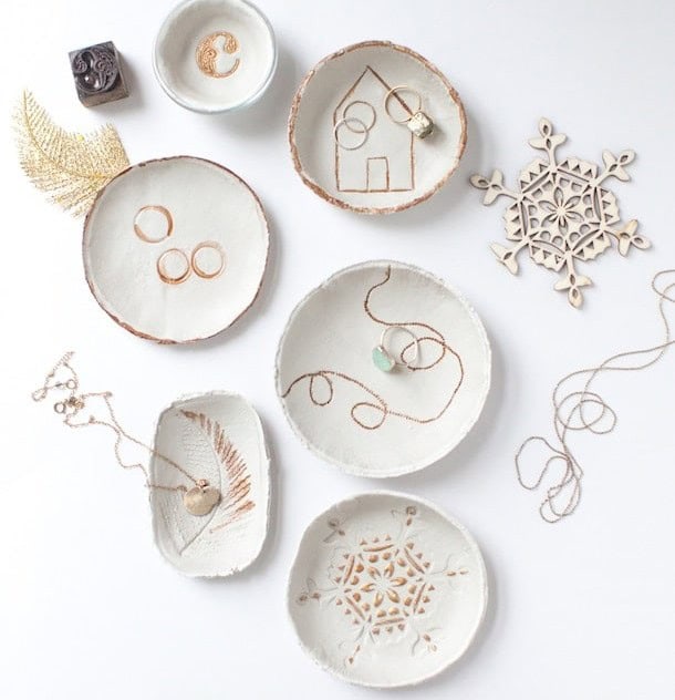 DIY Imprinted Clay Bowls