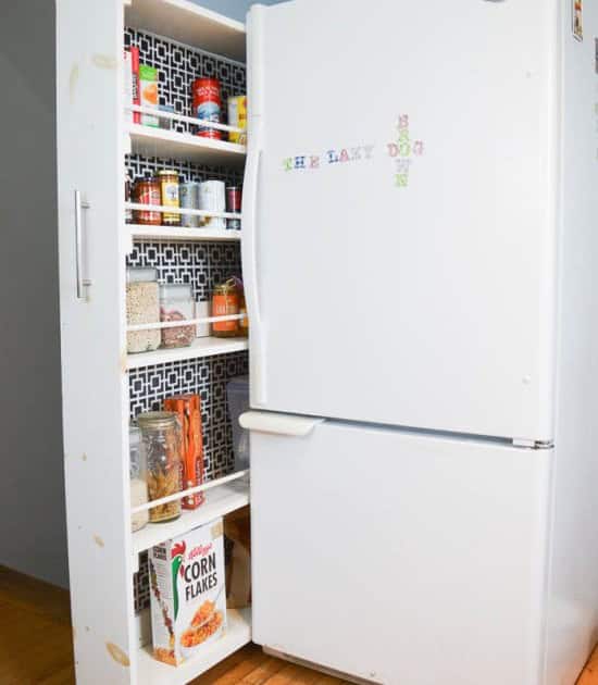 Surprise! A Pop-Out Pantry Provides Essential Kitchen Storage