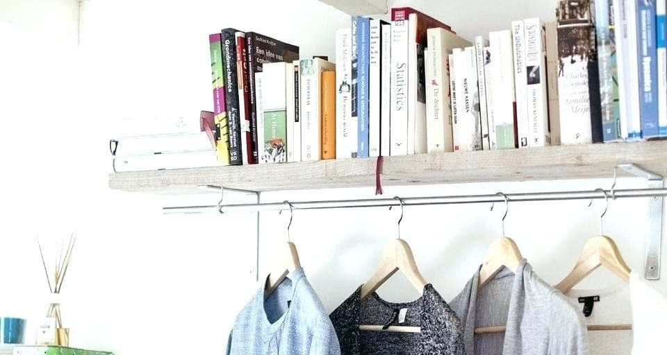 Use Your Floating Shelf to Hang Your Clothes