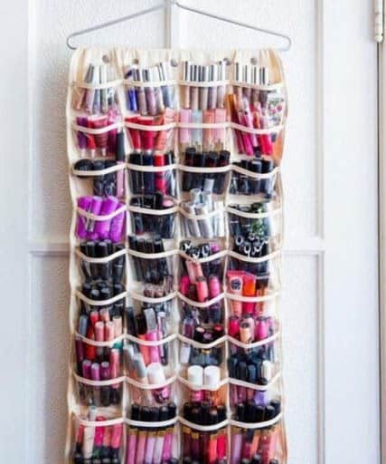 Avoid a Makeup Mess with Behind the Door Storage