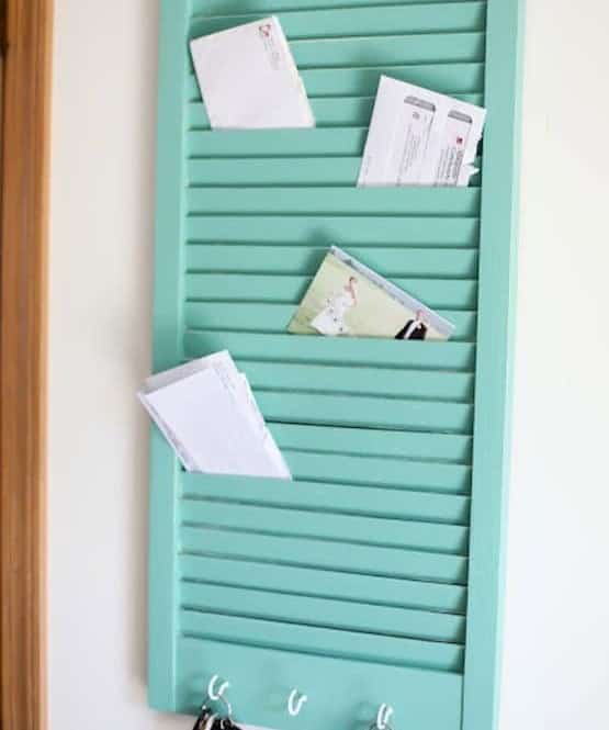 Window Shutter into a Mail Organizer