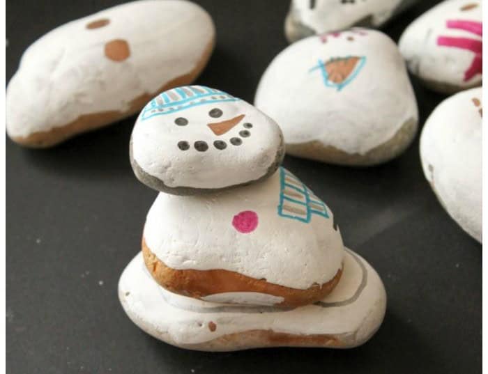 Mix and Match Stone Snowmen