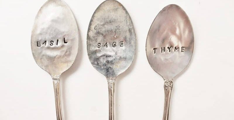 Hand Stamped Vintage Spoons