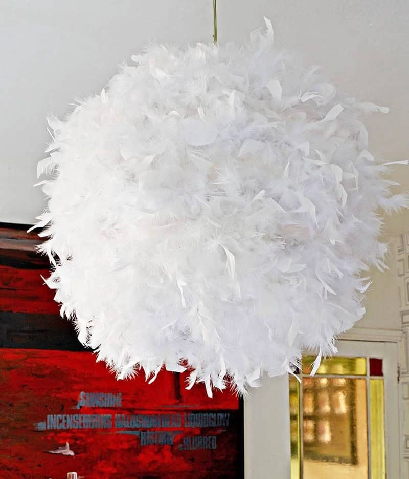 Feather Lampshade