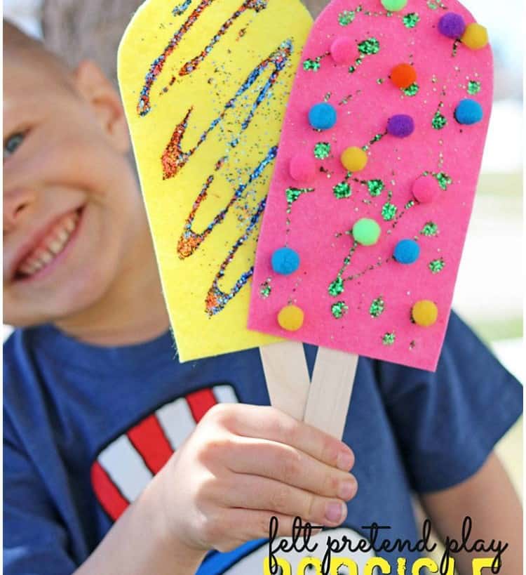 Felt Popsicle Stick Craft