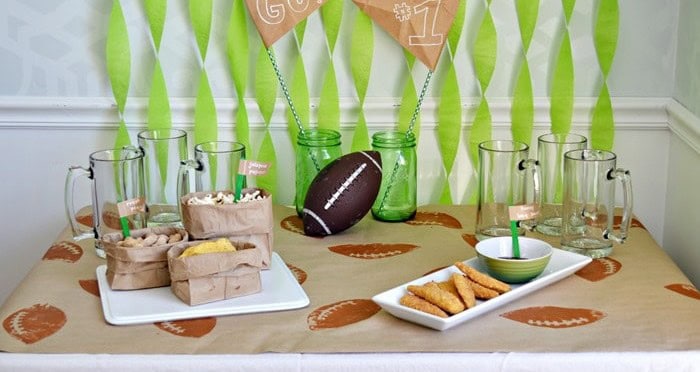 Football-Themed Party Decor