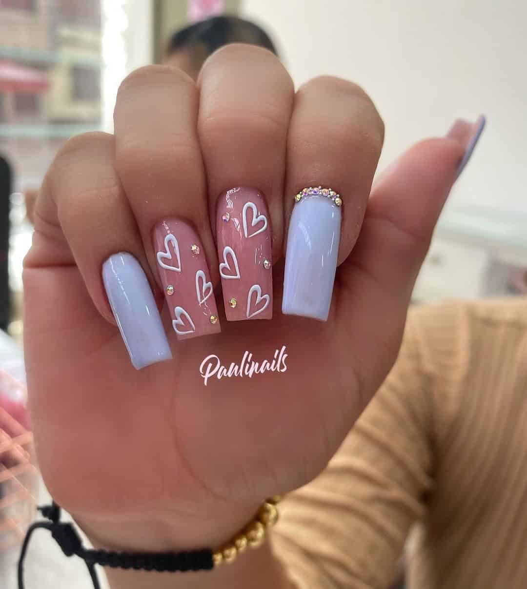 EASY VALENTINES NAILS