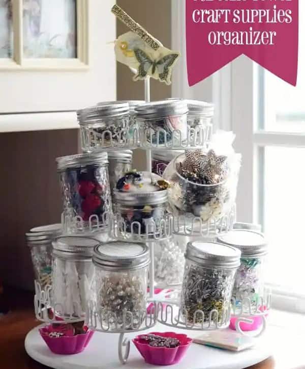 Cupcake Tower Craft Organizer