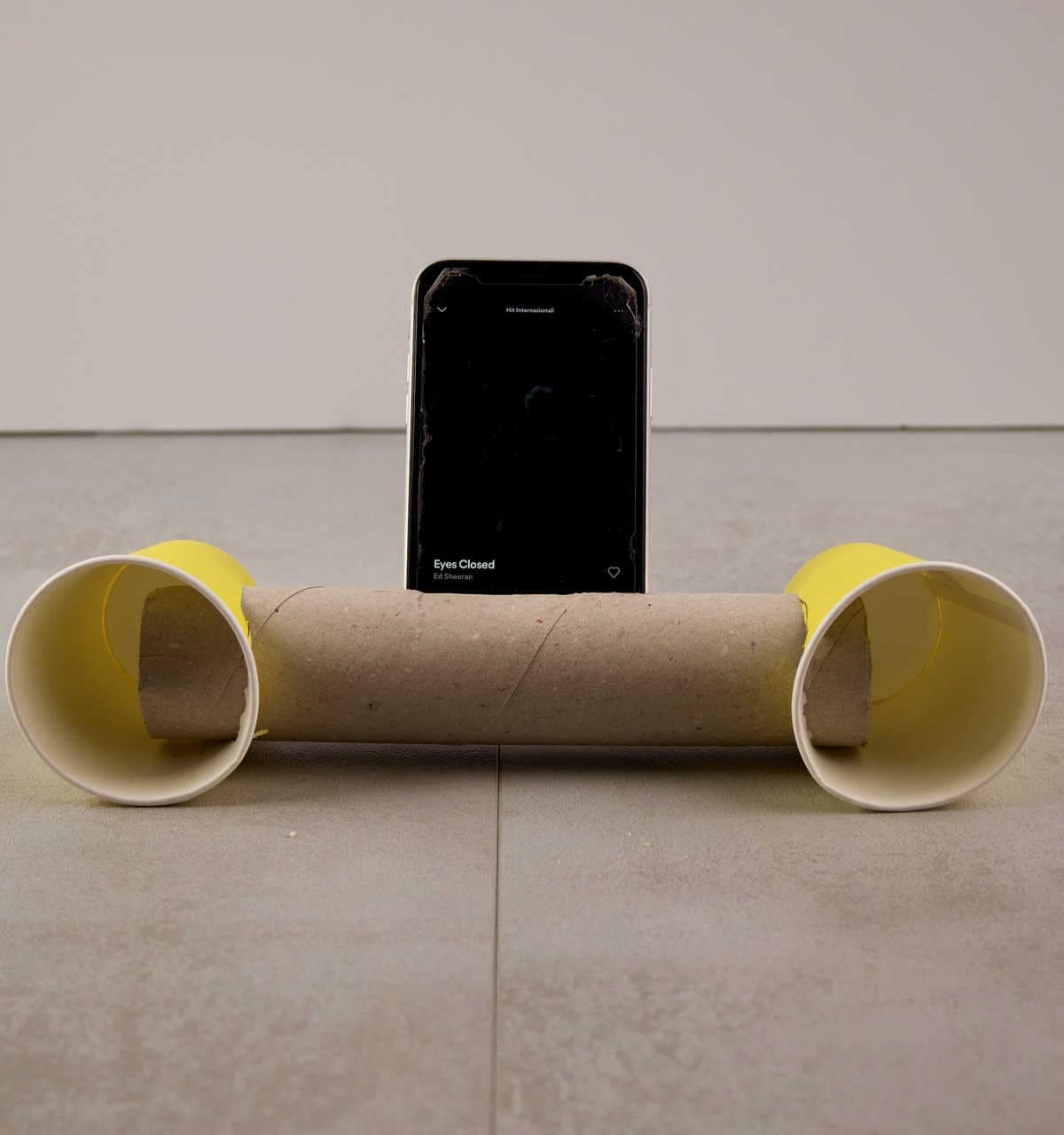 Toilet Paper Roll Speaker and Phone Stand