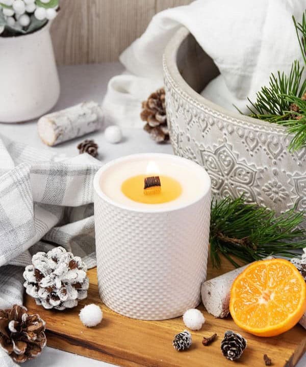 Winter Wooden Wick Scented Candle