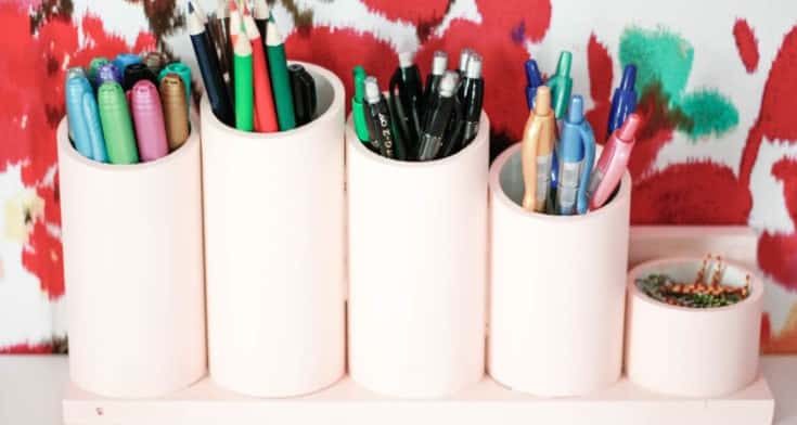 PVC Pen Organizer