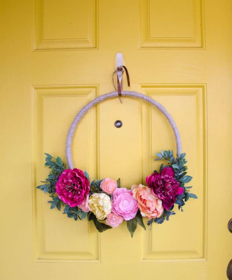 Embroidery Hoop Wreath