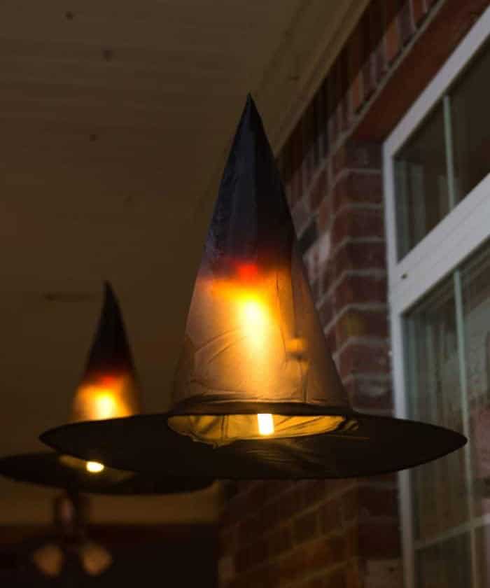 DIY Light Up Witch Hats