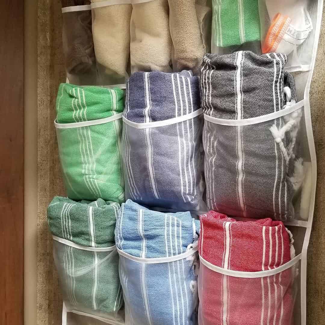 Hanging Shoe Organizer for Towels