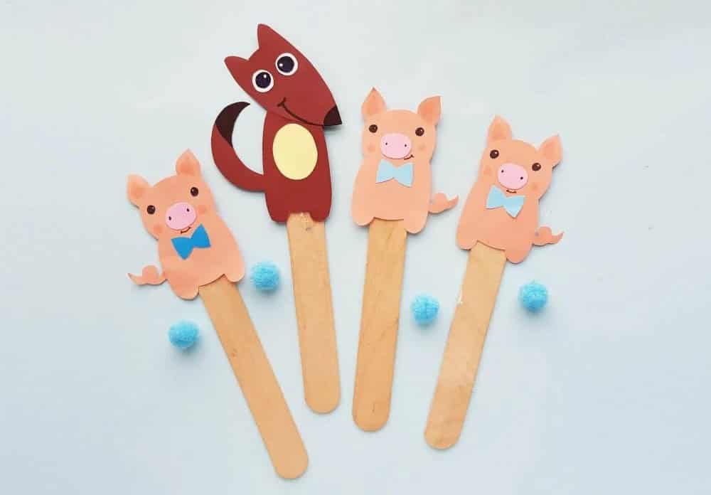 Three Little Pigs Story Puppets