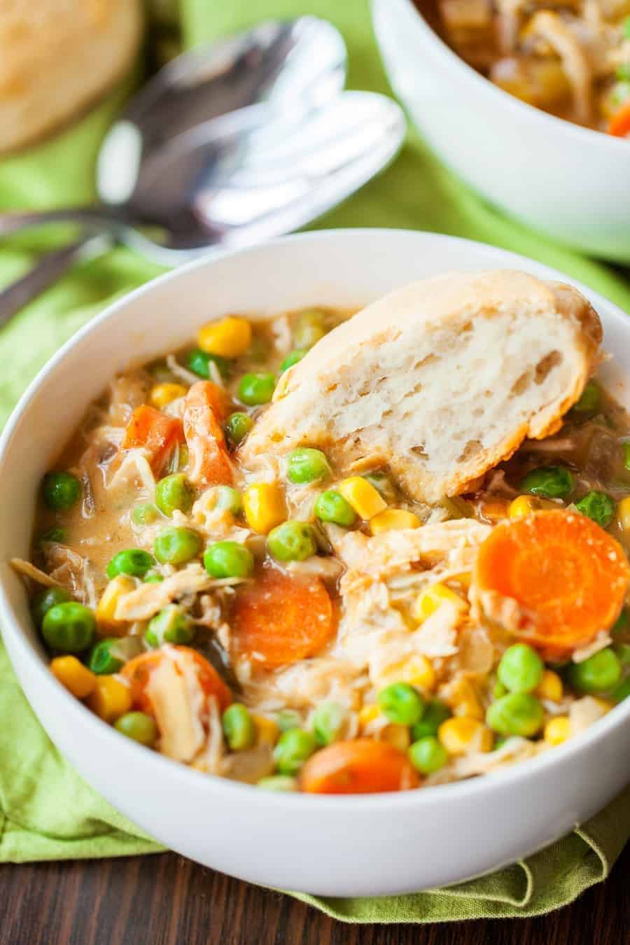 SLOW COOKER CHICKEN POT PIE